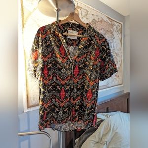 Large Vibrant Button Down Shirt